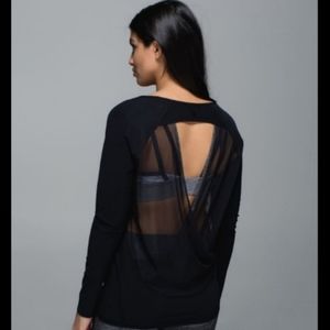 Lululemon If You're Lucky Long Sleeve Mesh Open Back Size 10